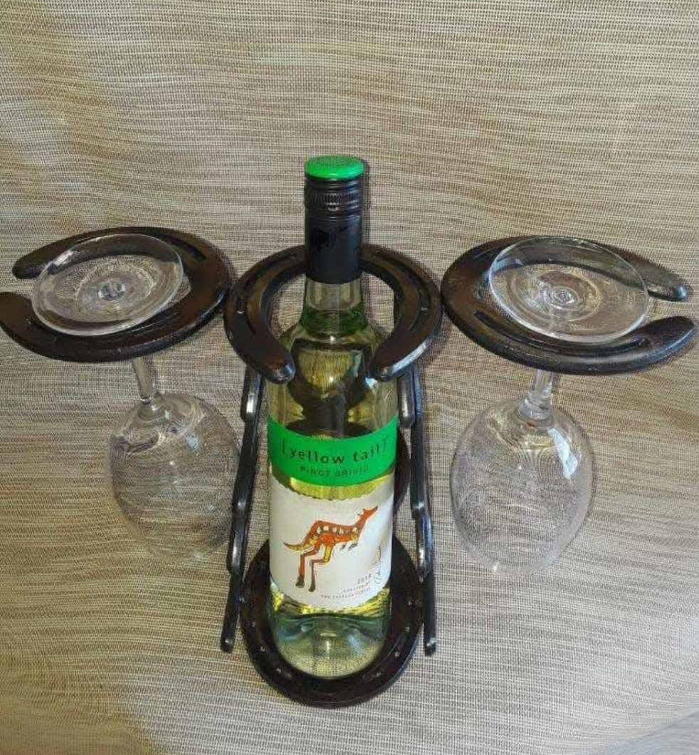 Horseshoe Wine Bottle for Two