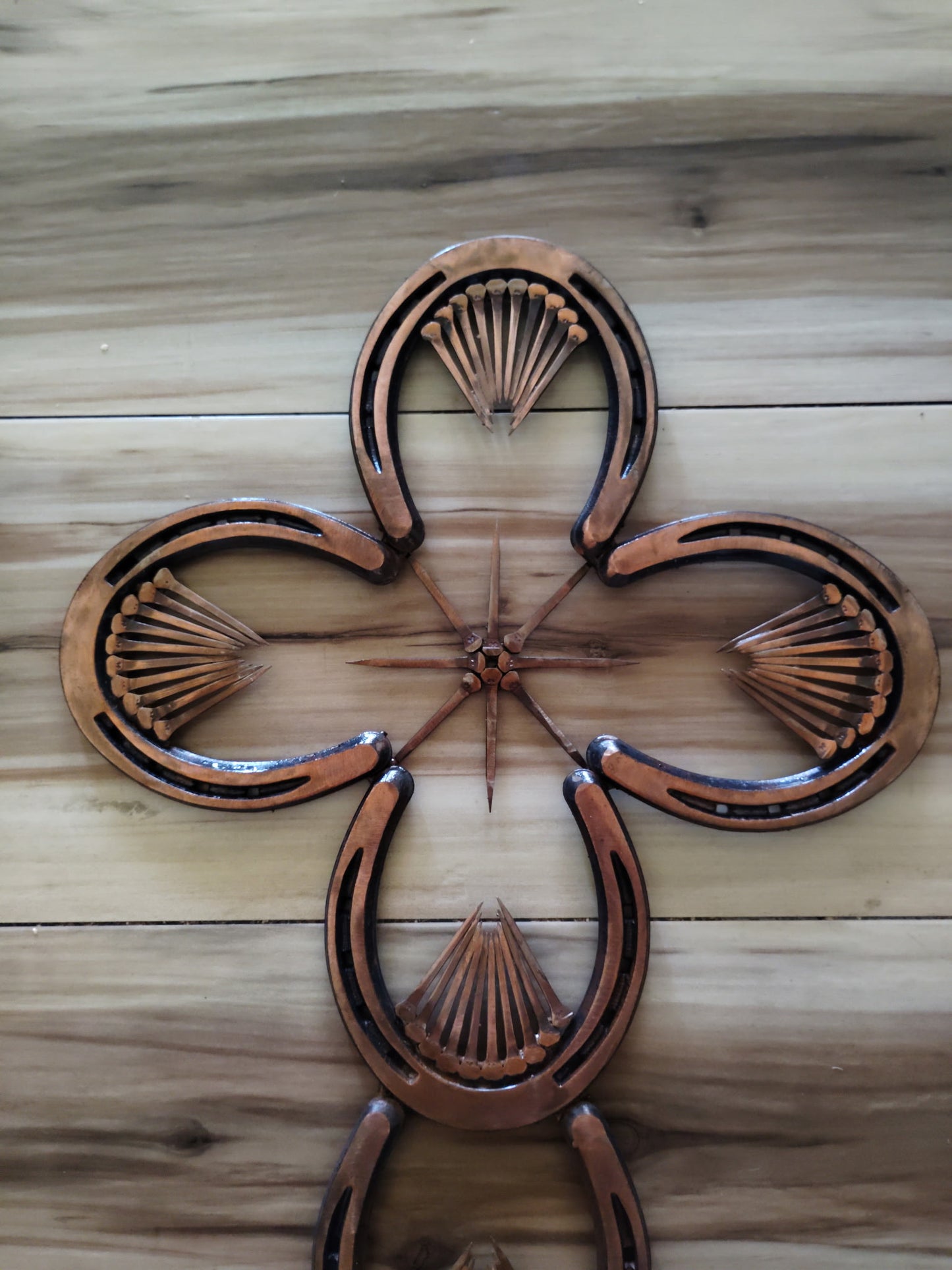 Horseshoe Cross with Horseshoe Nails III