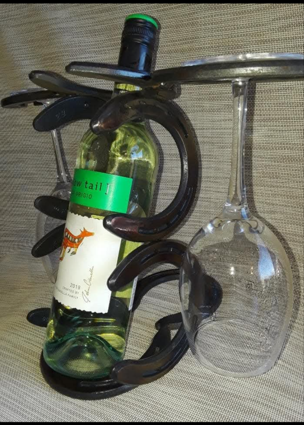 Horseshoe Wine Bottle for Two