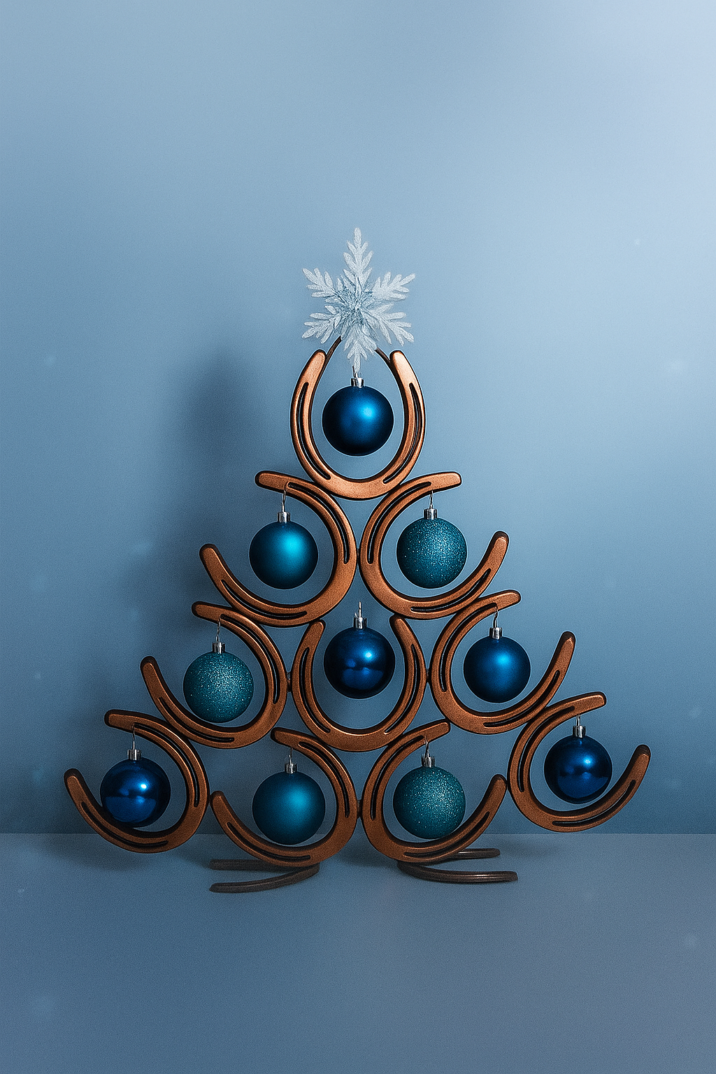 Horseshoe Lucky Christmas Xmas Tree / 4 Tier