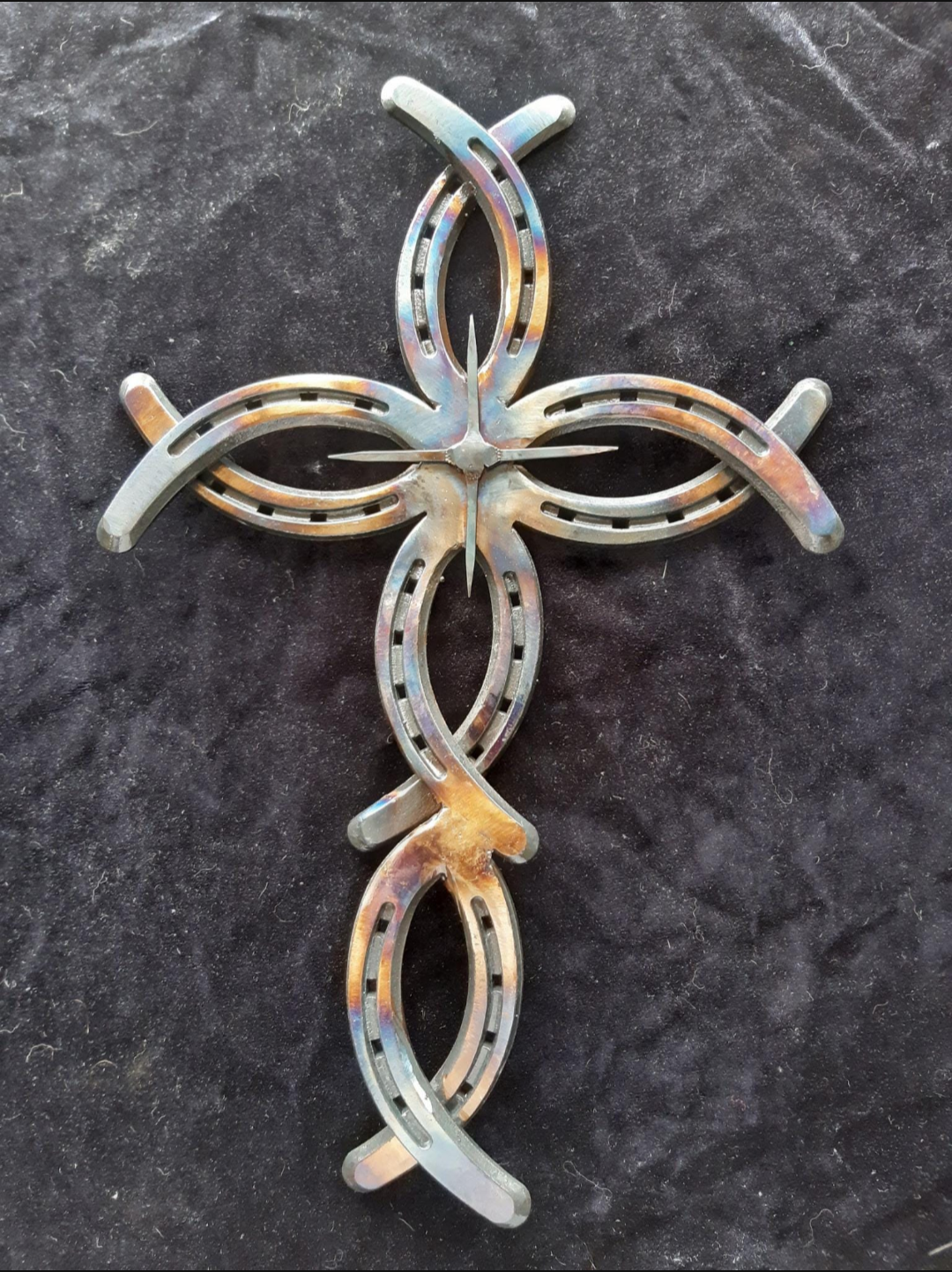 Horseshoe Christian Fish Cross