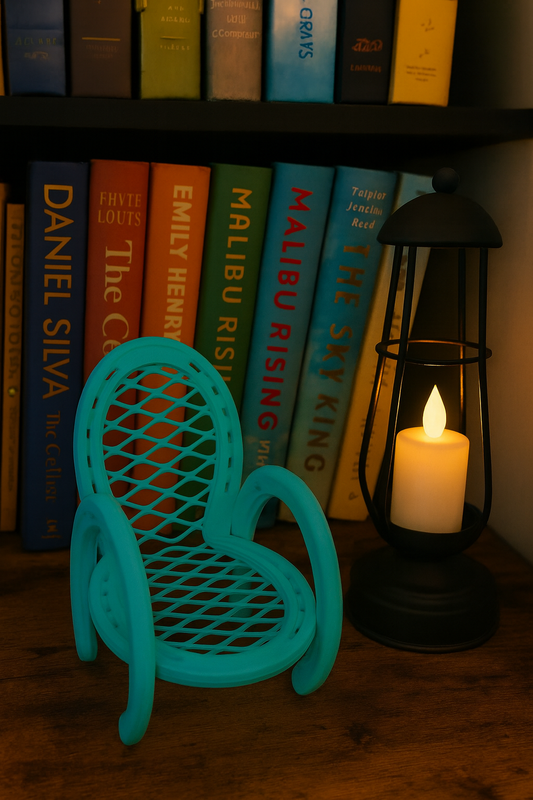 Horseshoe Chair plant stand / Candle holder / cell phone holder