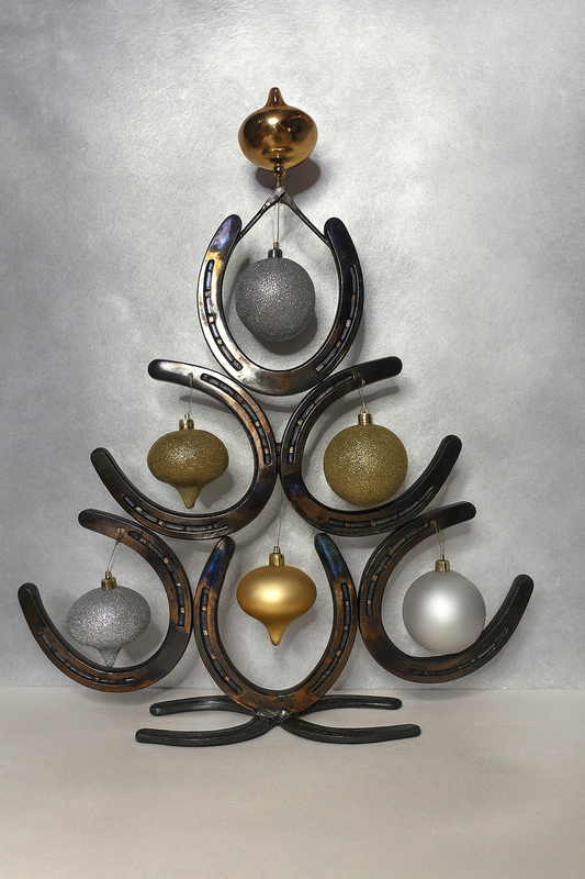 Horseshoe Lucky Christmas Xmas Tree 3 Tier