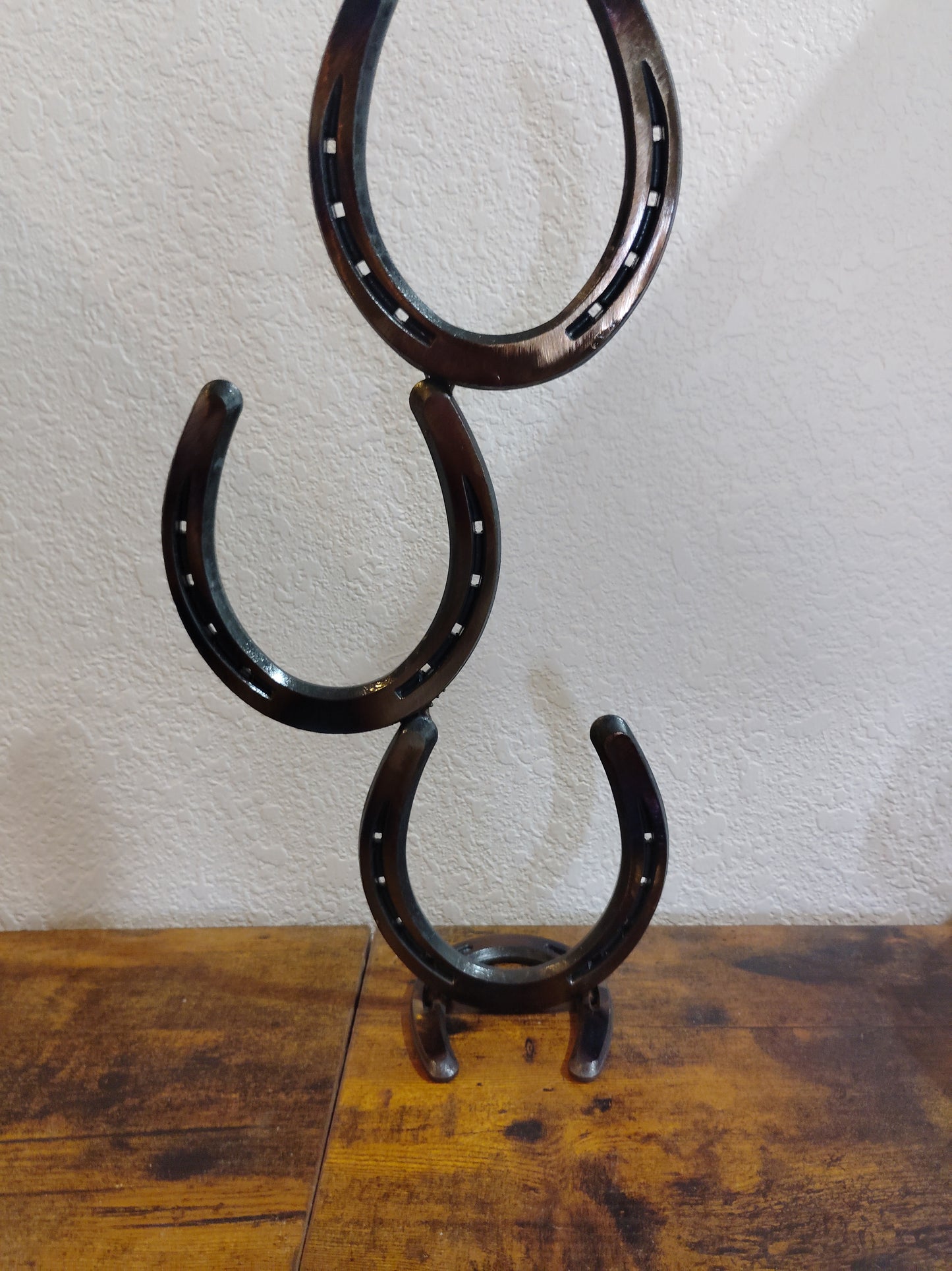 Horseshoe Picture Frame - ( 3 picture vertical version)