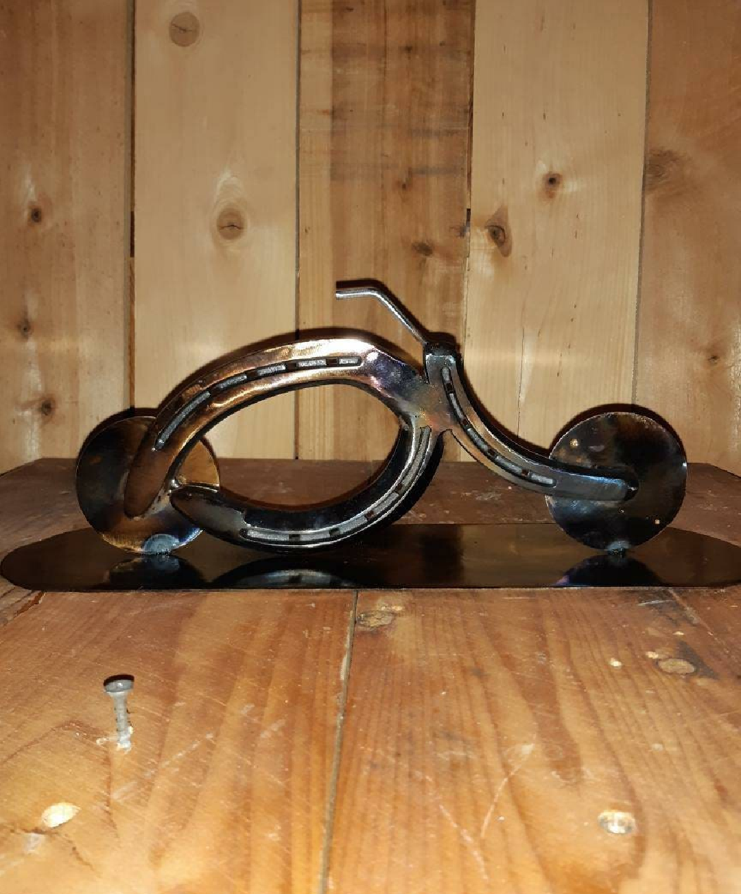 Horseshoe Standing Motorcycle