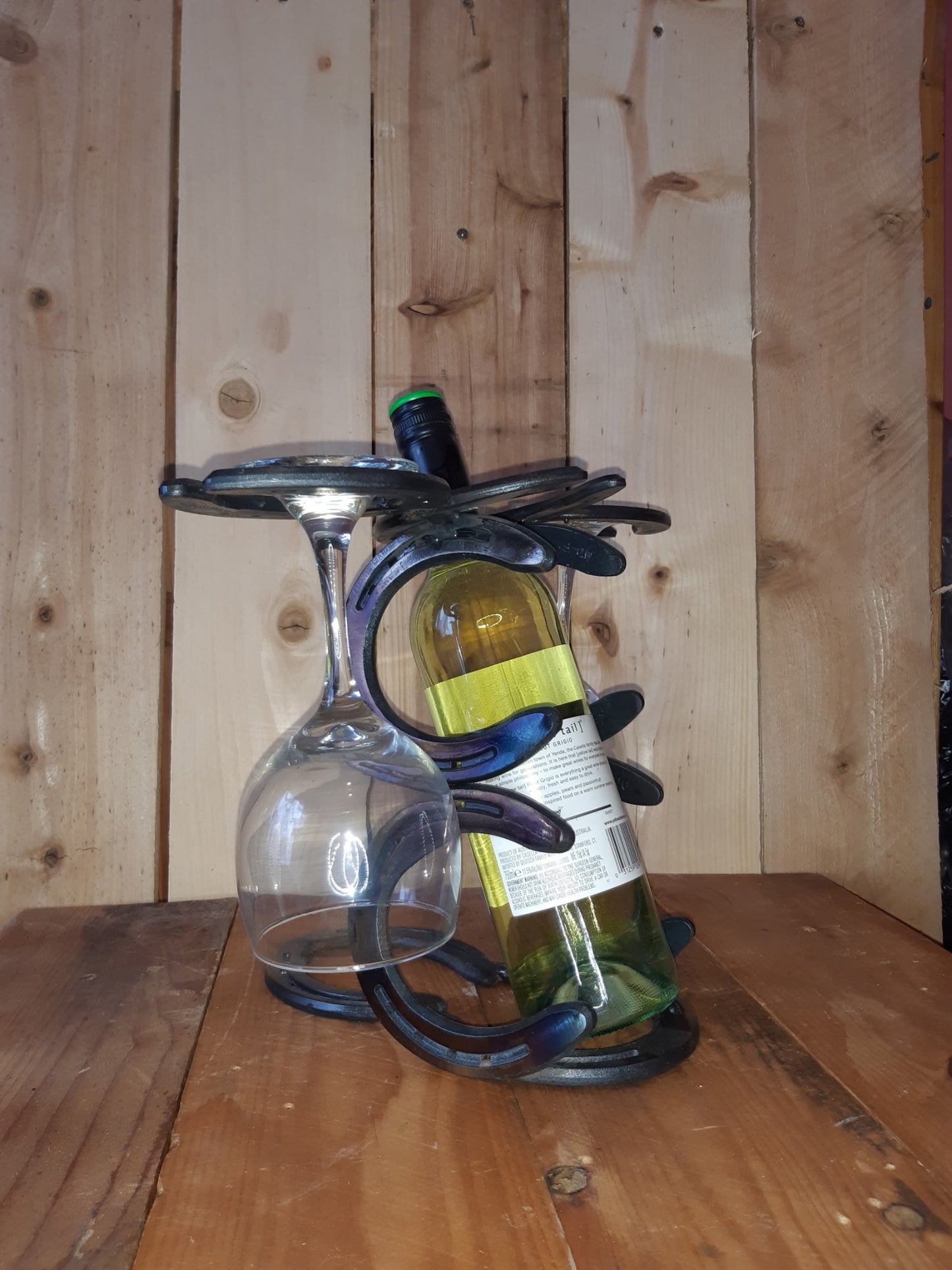 Horseshoe Wine Bottle for Two