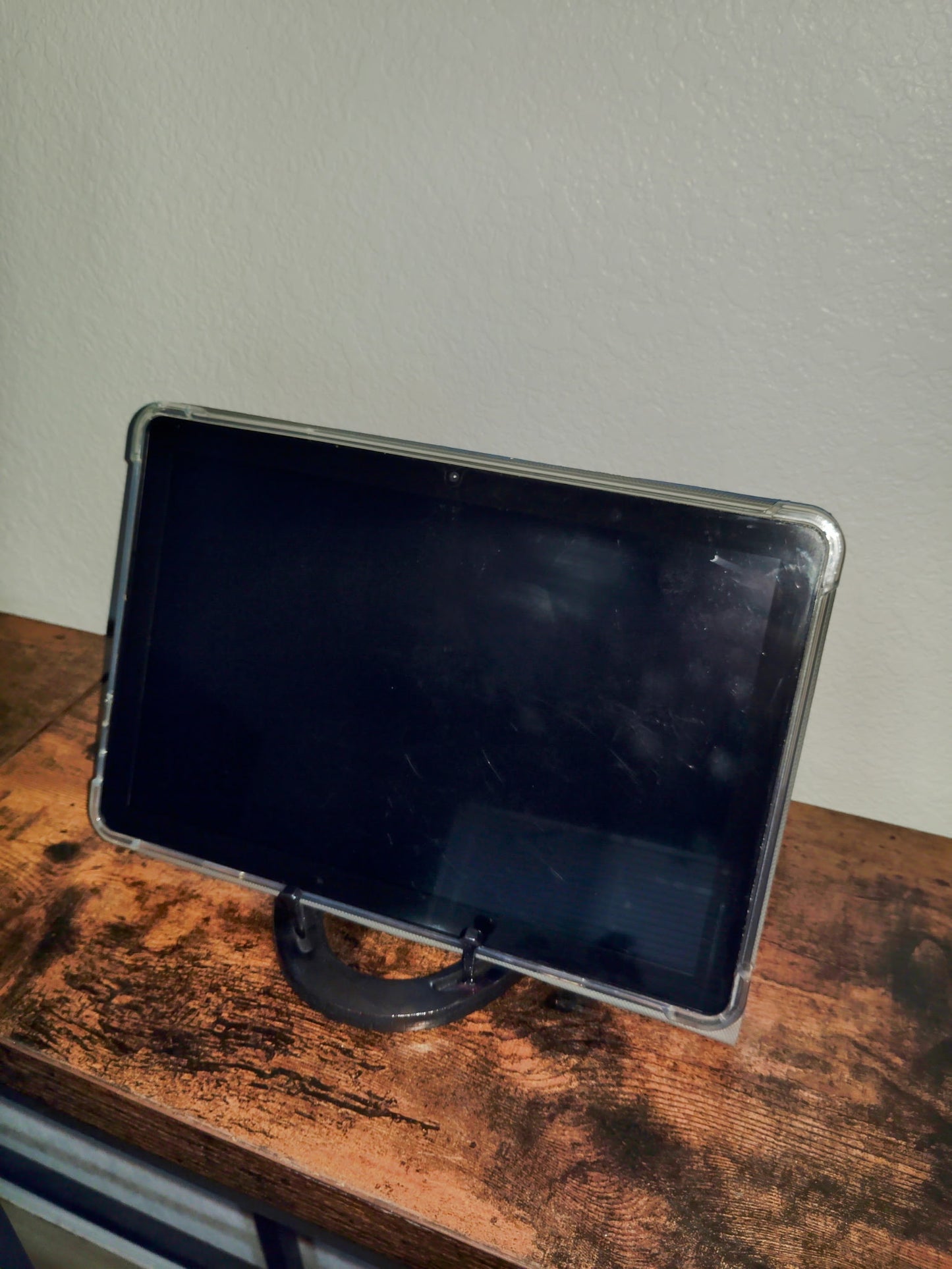 Horseshoe Tablet / Large Phone Holder Torched Finish