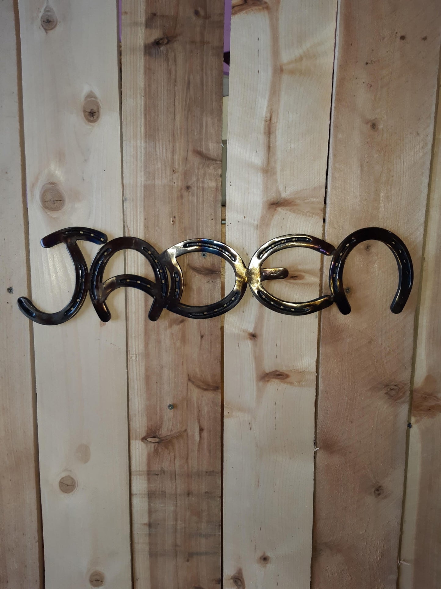 Personalized Custom Hanging Horseshoe Letter / Words / Names