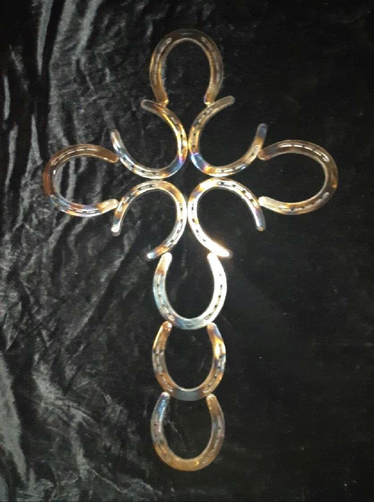 Horseshoe Wall Hanging with 10 horseshoe