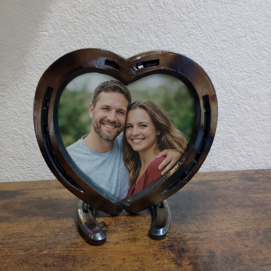 Horseshoe Heart Picture Frame (one picture)