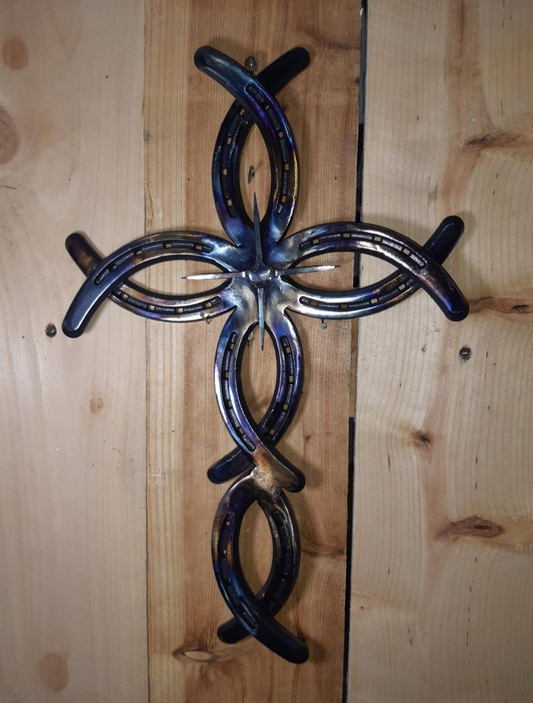 Horseshoe Christian Fish Cross